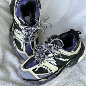 Balenciaga Track Purple White Grey 542023-W1GB9-5162 Mens Size 11
